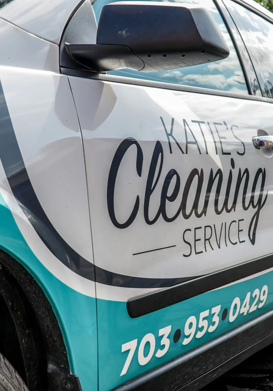 katies cleaning service vehicle
